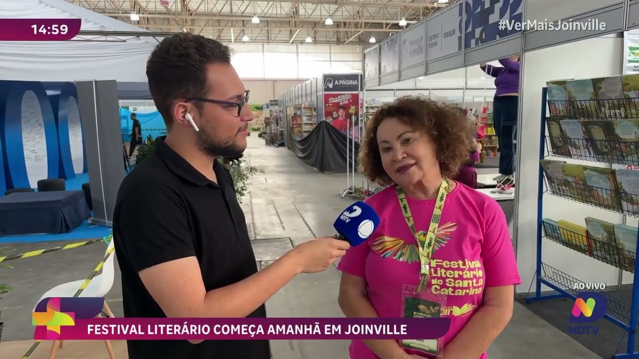 Festival literário começa em Joinville com programação especial